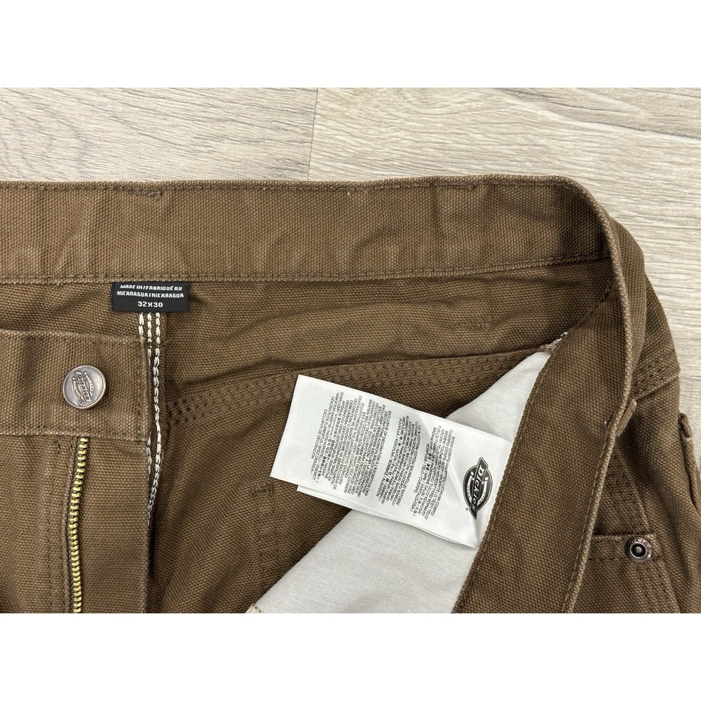 Dickies Carpenter Jeans Relaxed Fit 32x30 Straight Brown Utility NWOT - Picture 4 of 11